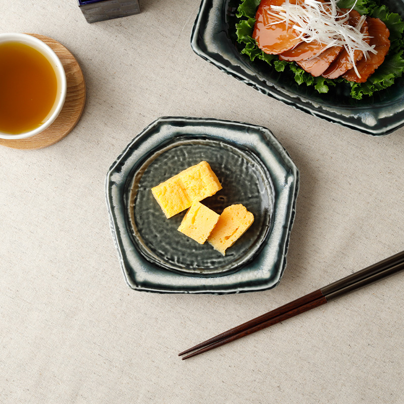 取り皿 16cm 黒部 ちぎり型 和食器