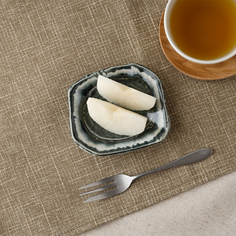 小皿 10cm 黒部 ちぎり型 和食器