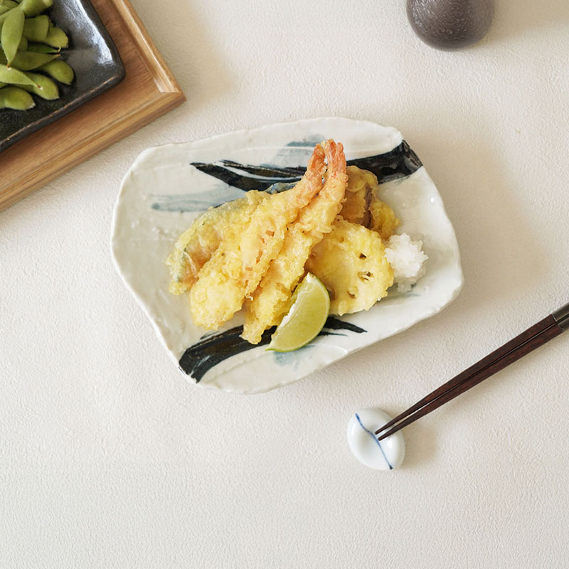 前菜皿 21cm 曲水