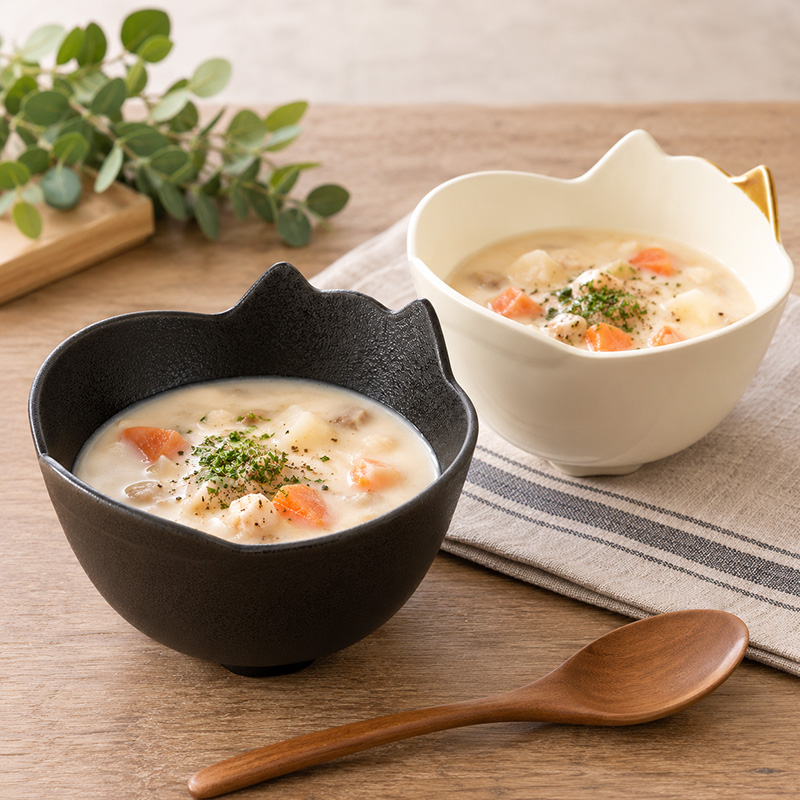 ネコ型ボウル 16cm キャランチ