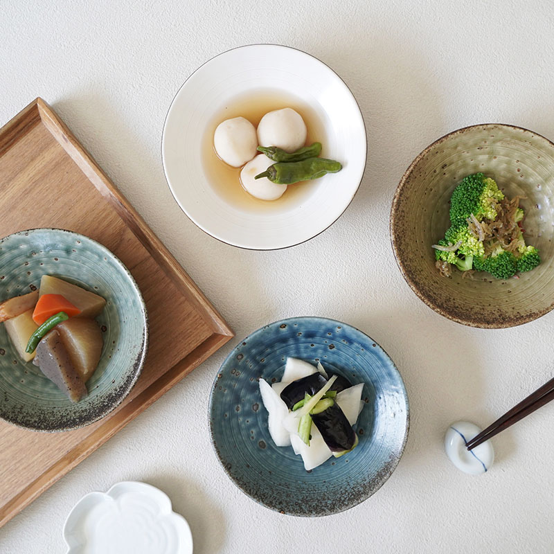 しのぎ浅鉢 14.5cm 小 旬土