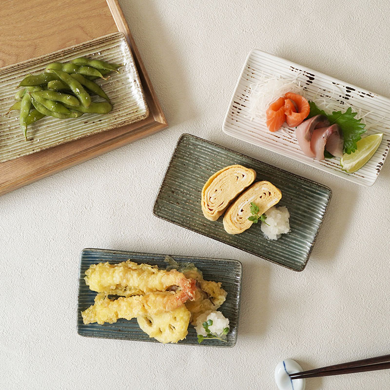 長角皿 18cm 旬土