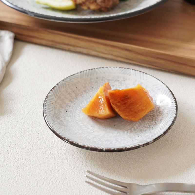 小皿 13cm 三島粉引