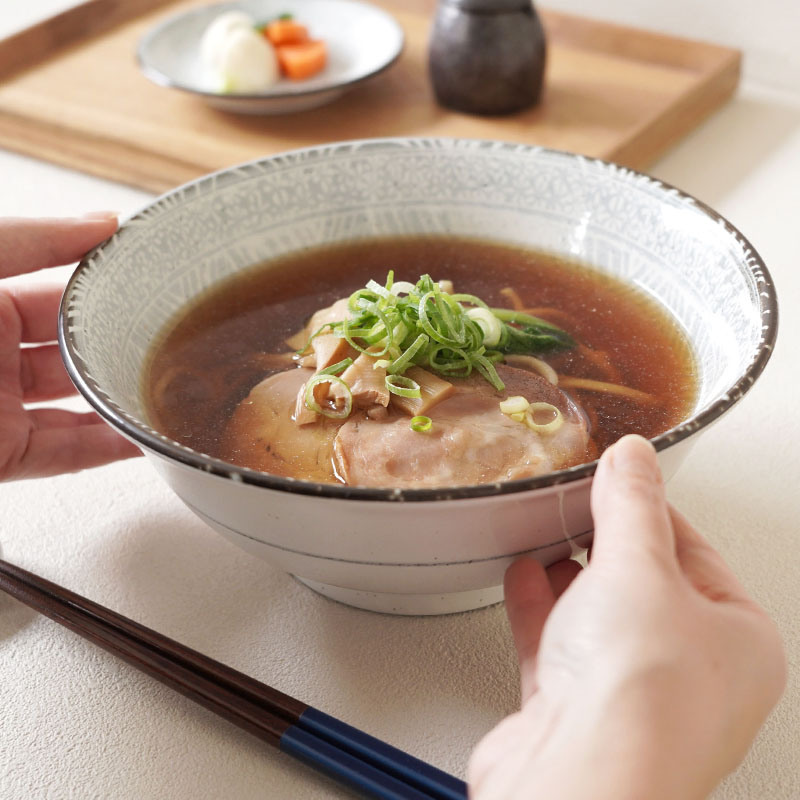 ラーメンどんぶり 21cm 1,360cc 三島粉引