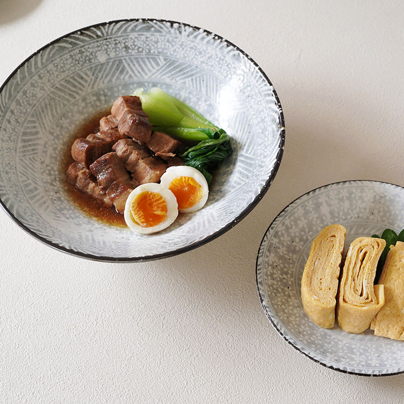 盛鉢・麺鉢 24.5cm 三島粉引