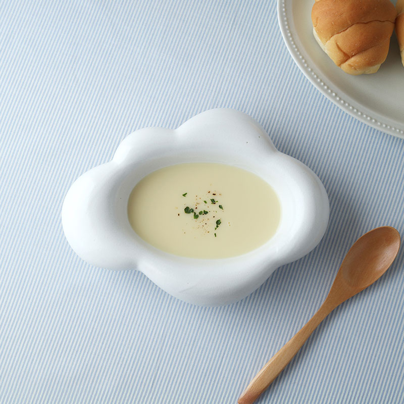 雲型 ボウル 21.5cm Kumo ホワイト