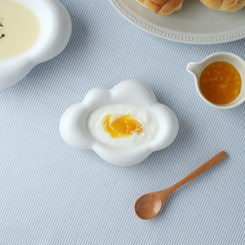 雲型 プレート 15cm Kumo ホワイト