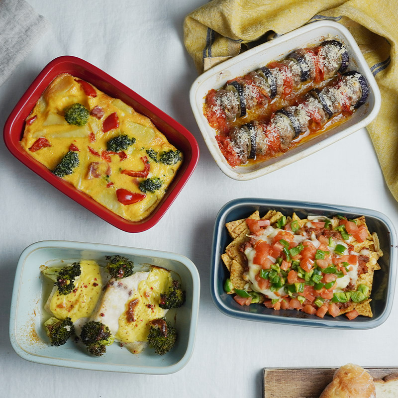 グラタン皿 長角19cm HINATA