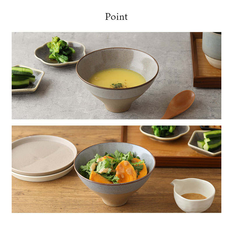 Rice bowl L 14cm 茶碗 窯変 Forbito black