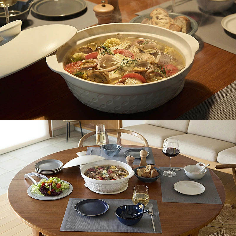 軽量土鍋 9号 3～4人用 KOMON 食洗機・直火可