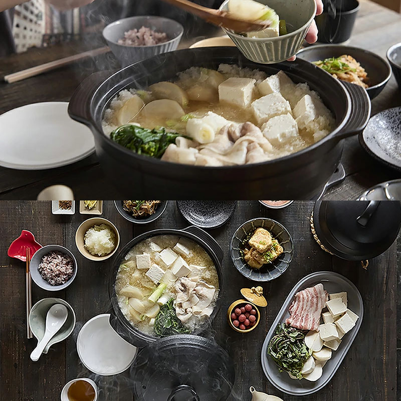 軽量土鍋 9号 3～4人用 MIYABI 食洗機・直火可