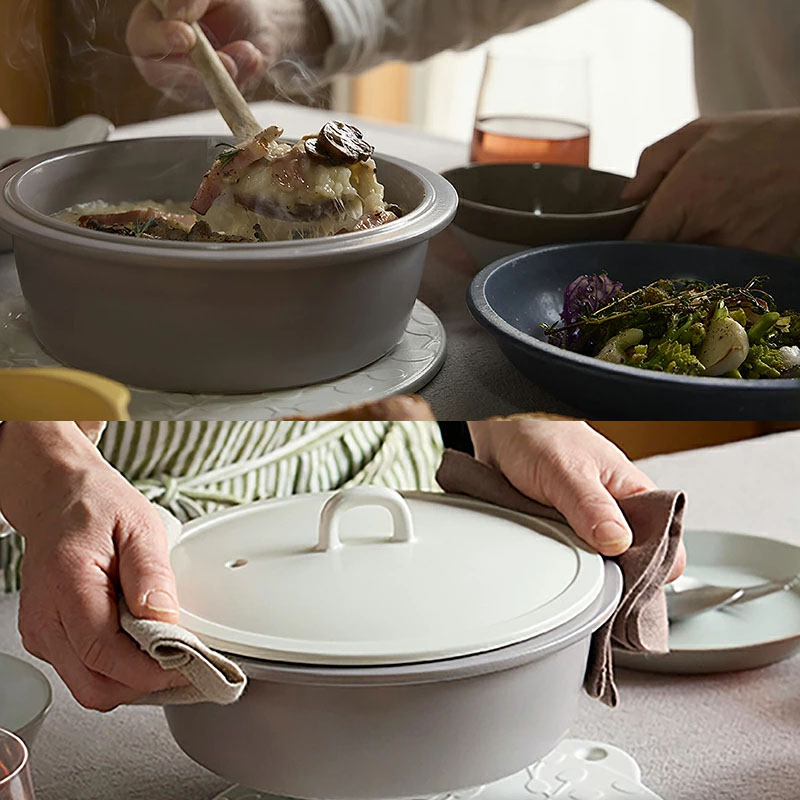 軽量土鍋 9号 3～4人用 MIYABI 食洗機・直火可