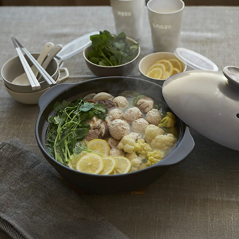 超軽量土鍋 6.5号 1～2人用 SUPER LIGHT CLAYPOT IH・直火可