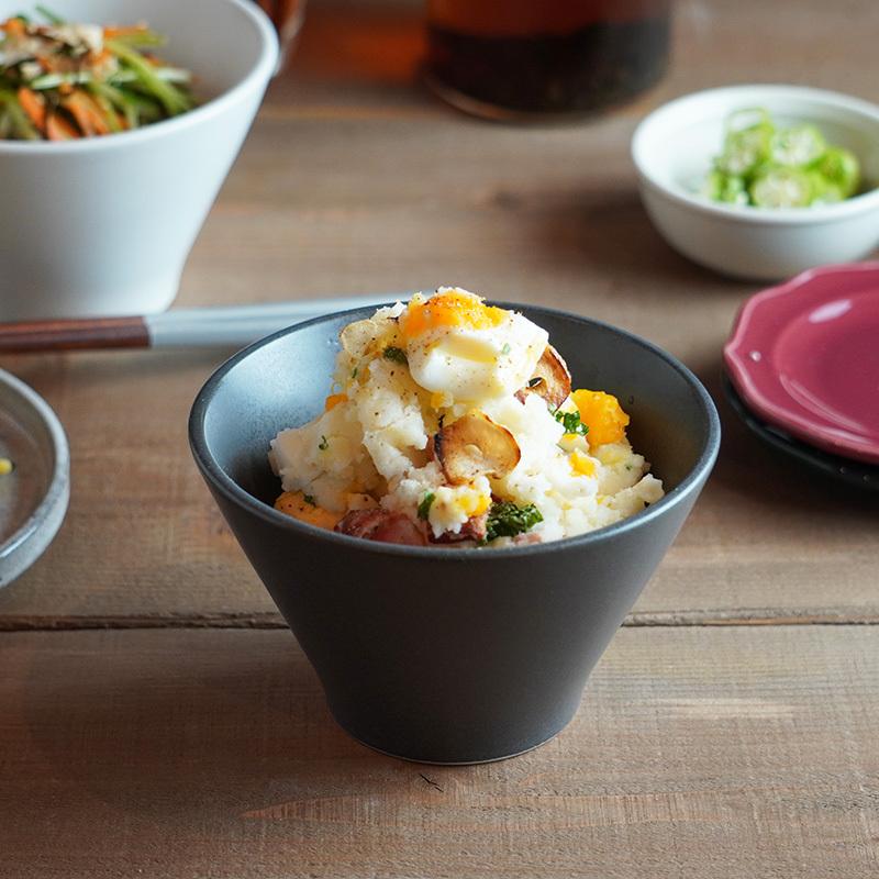 Rice Bowl 12cm チャコール ホワイト