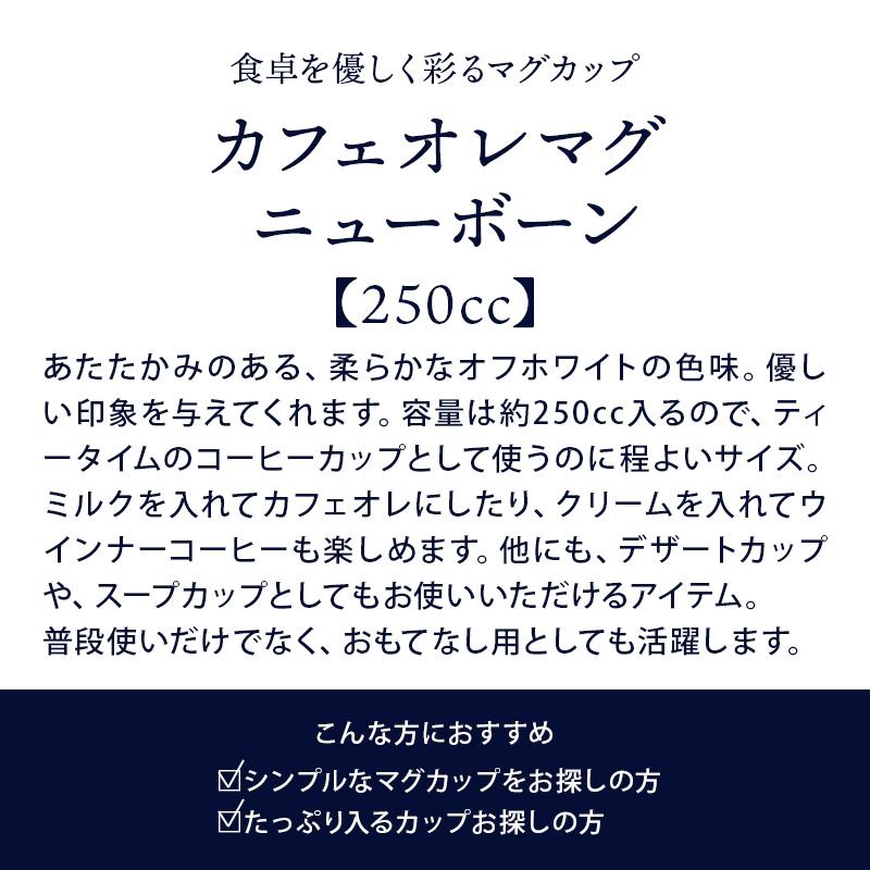 カフェオレマグ 250cc ニューボーン