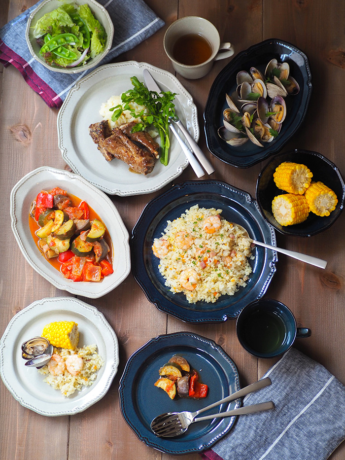 上品でモダンな雰囲気ワンランク上の食卓コーデに