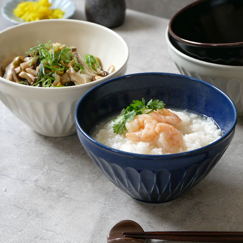 軽量どんぶり 16.5cm L しのぎ おしゃれ モダン モダンどんぶり 小さい 丼ぶり