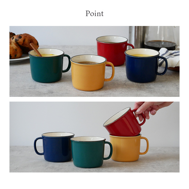 ホーロー風 マグカップ 390cc マグカップ