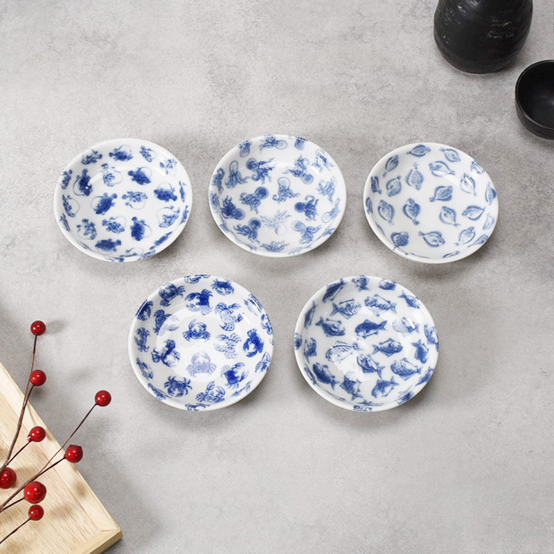 小魚皿 9cm おさかなプリント 小皿