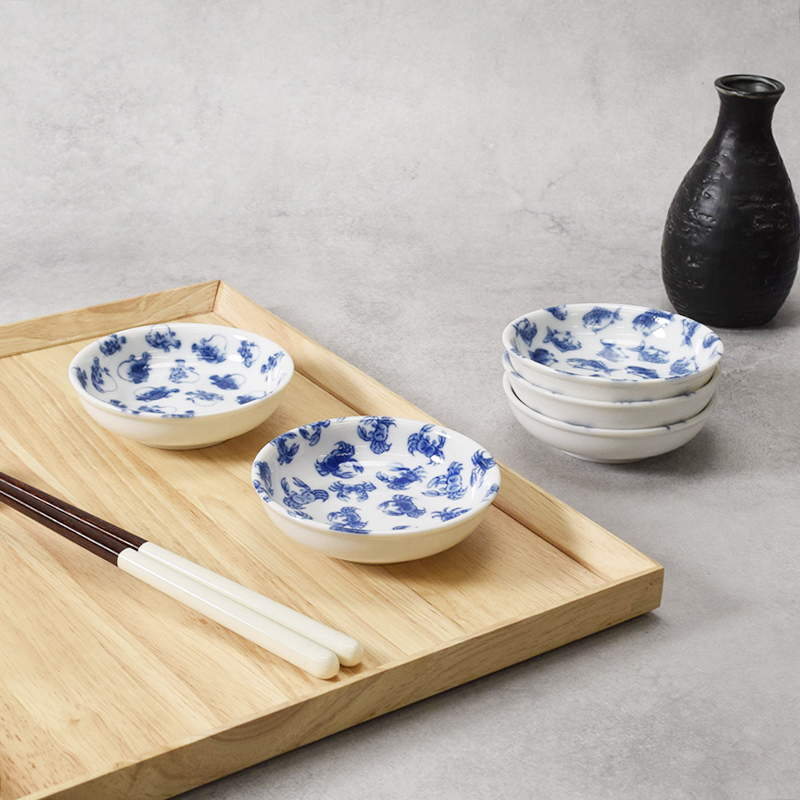 小魚皿 9cm おさかなプリント 小皿