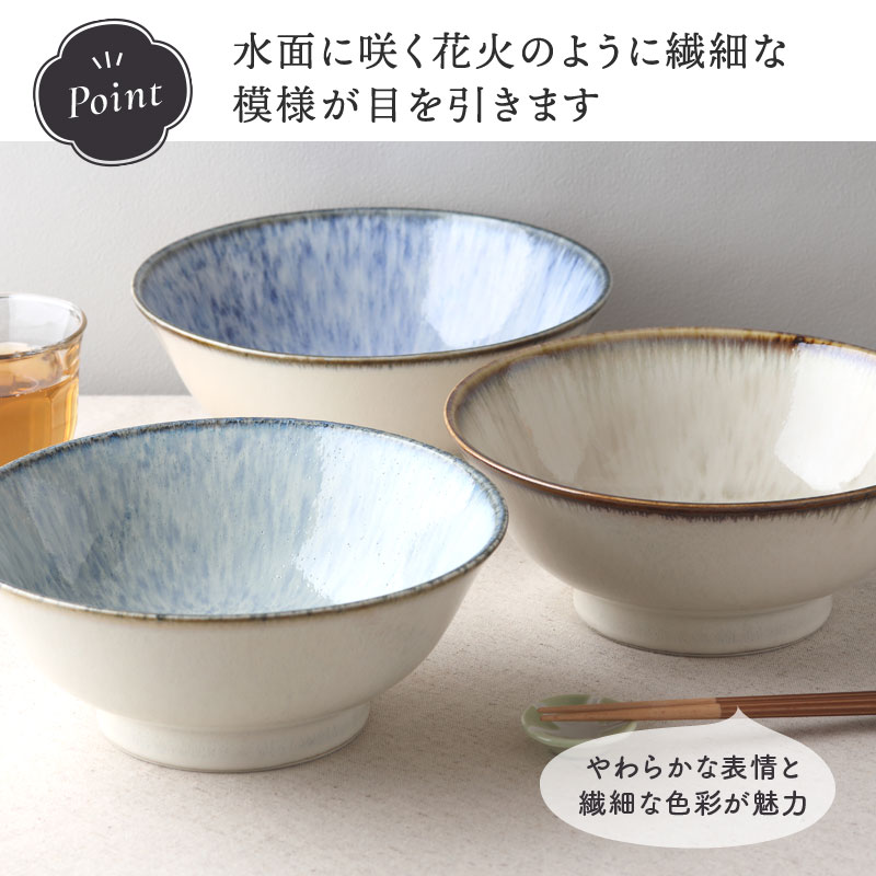 ラーメンどんぶり 21cm 1420cc 水花火