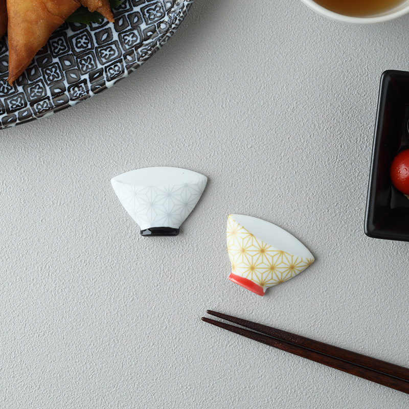 箸置き 麻の葉茶碗