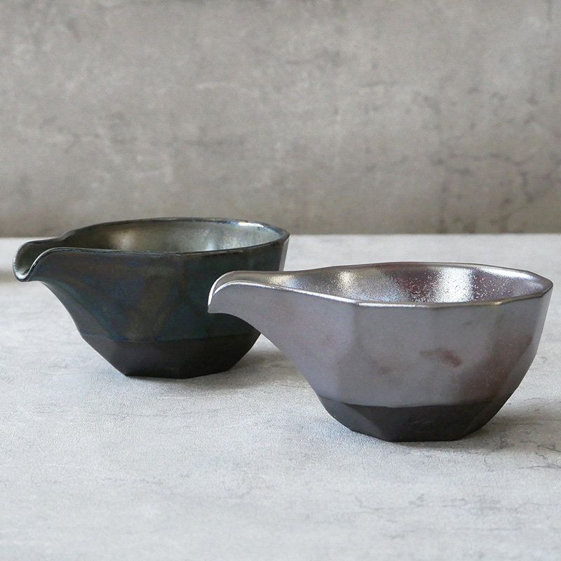 片口酒器 290cc プラチナブルー