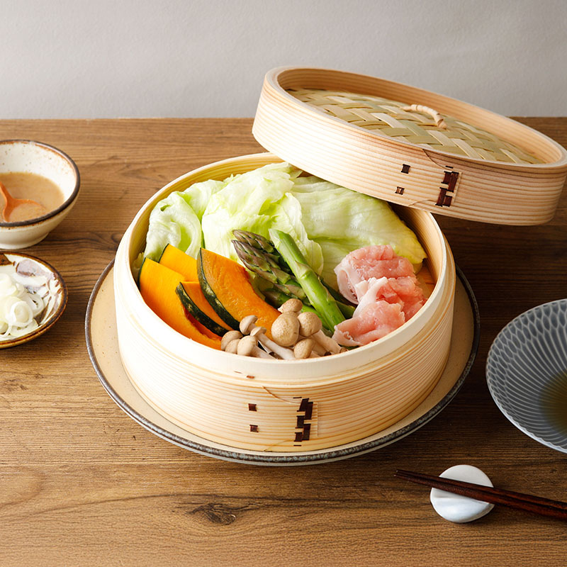 せいろ 21cm 杉・竹製