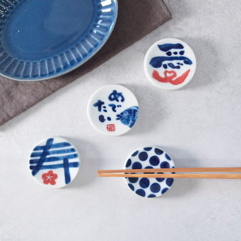 箸置き 豆皿 手描き