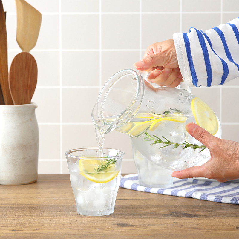 ピッチャー1.0L ビストロ ガラス製 ジャグ デカンタ 1000cc 水差しマルチカップ フリーカップ カップ コップ 食器 洋食器