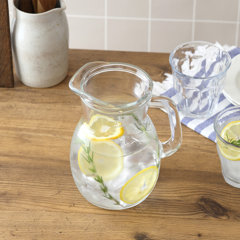 ピッチャー1.0L ビストロ ガラス製 ジャグ デカンタ 1000cc 水差しマルチカップ フリーカップ カップ コップ 食器 洋食器