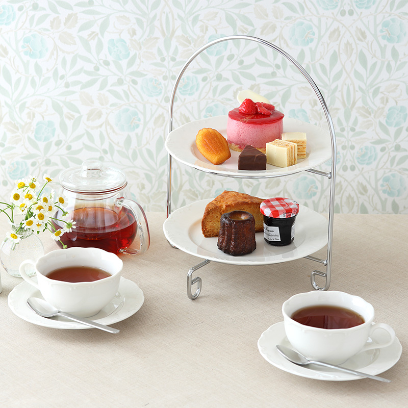 トレイスタンド　アフタヌーンティー　カフェ　ケーキスタンド 楽天市場】【groceries166】アフタヌーンティートレー ケーキトレイ