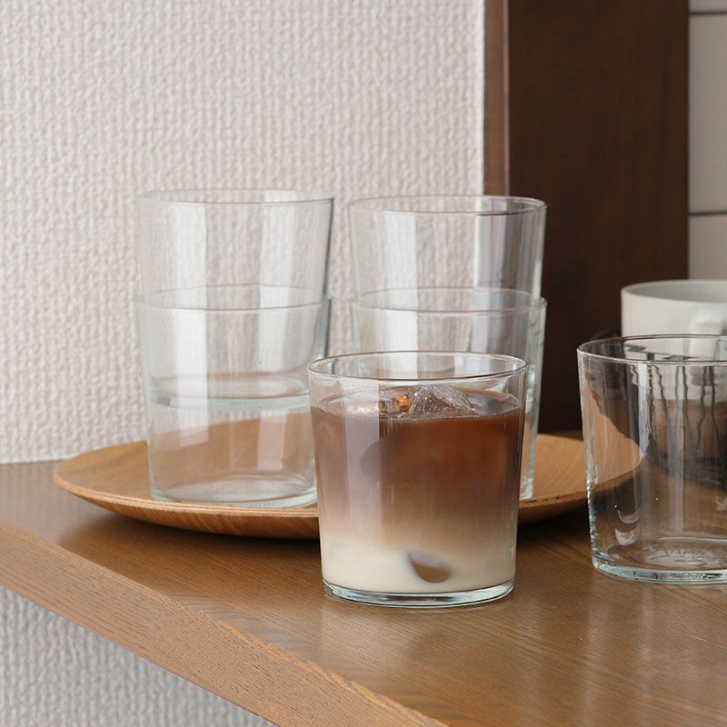 カフェ風、おしゃれなシンプルグラス6点セット