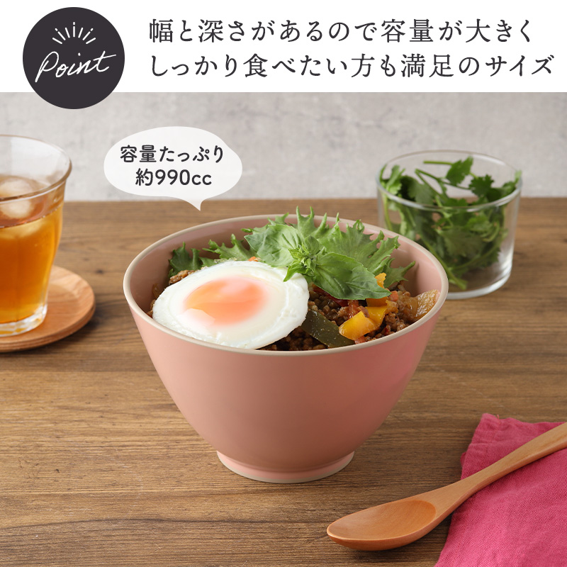 どんぶり ヌードルボウル L 15.8cm 980cc PALE STYLE 樹脂製 レンジ・食洗機可