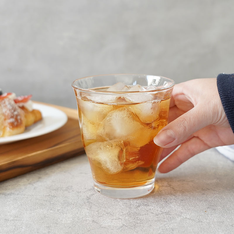 在庫限り タンブラー 310cc ストライプ ガラス製 食洗機可 カップ・タンブラー