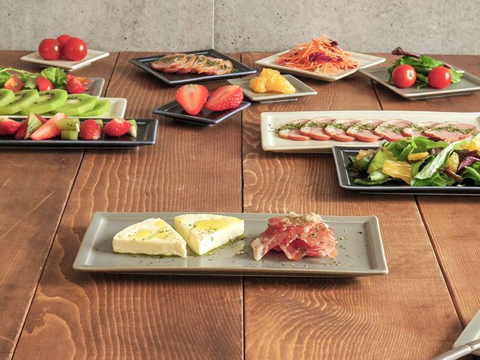 長角皿 フレーム ロングプレート レクタングル 角皿 皿 お皿 プレート