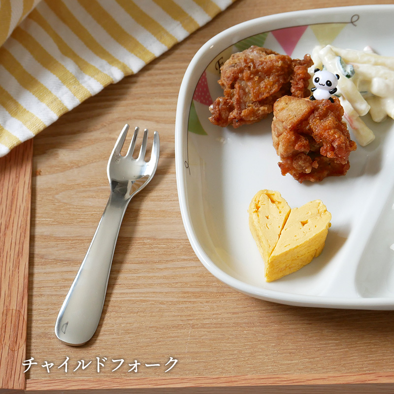 離乳食〜幼児用カトラリー5pcセット ステンレス製 箱入り