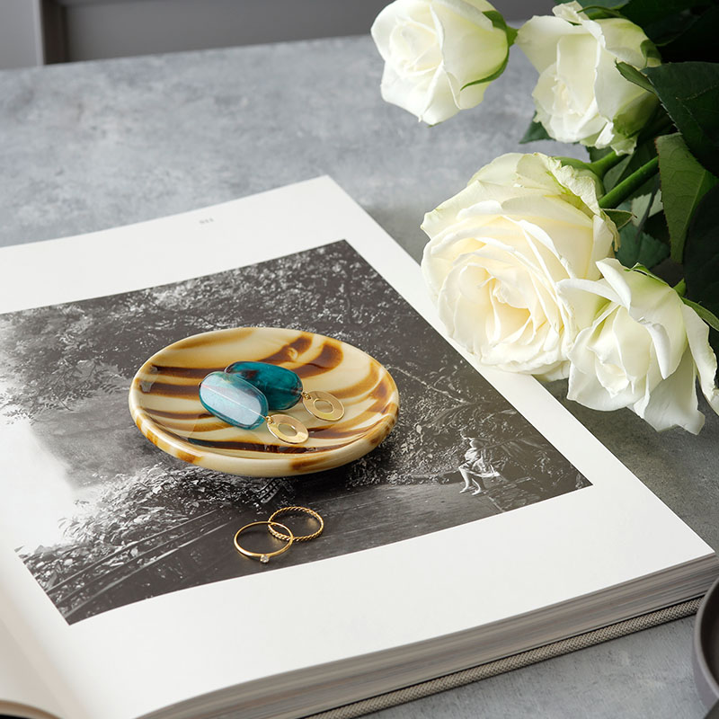 ペアマグカップ 蓋付 マーブル 390cc ブルー×ブラウン 箱入り 送料無料