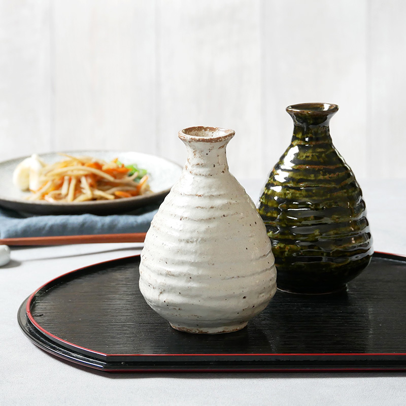 箱入り 酒器セット 送料無料 徳利2合・盃×2　手びねり徳利 とっくり お猪口