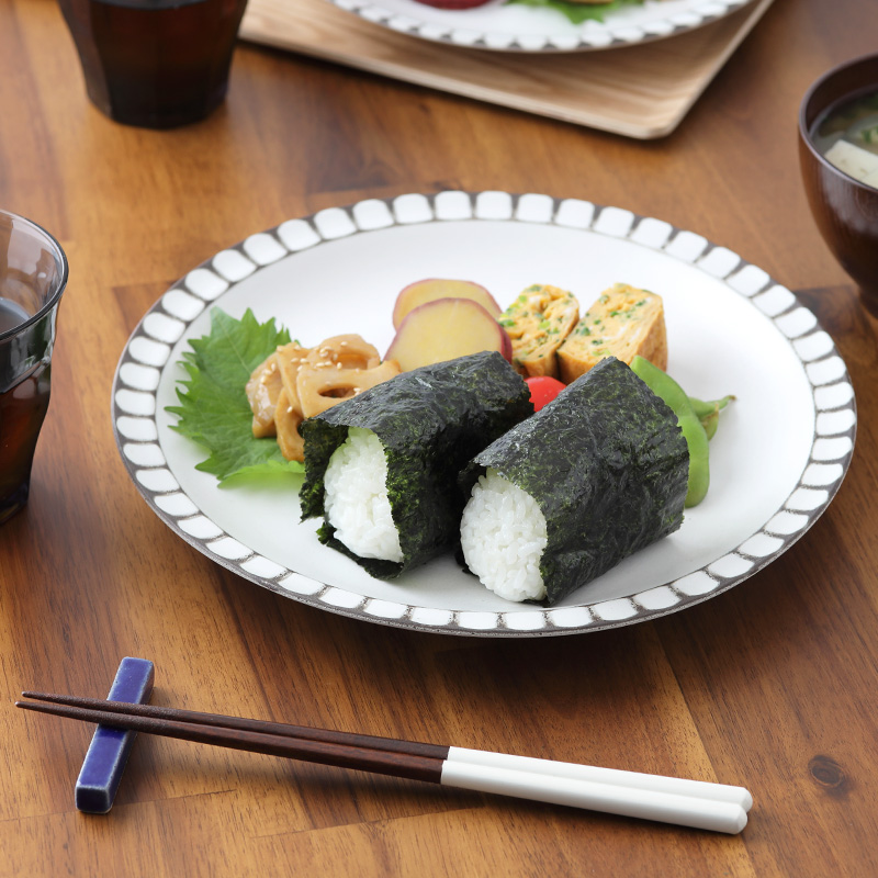 食器ギフト 送料無料 プレート25cm2枚・箸2膳 ペアセット Lienリヤン