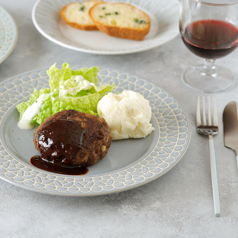 食器ギフト レース柄プレート・箸・箸置き2色ペアセット ホワイト×グレー 送料無料