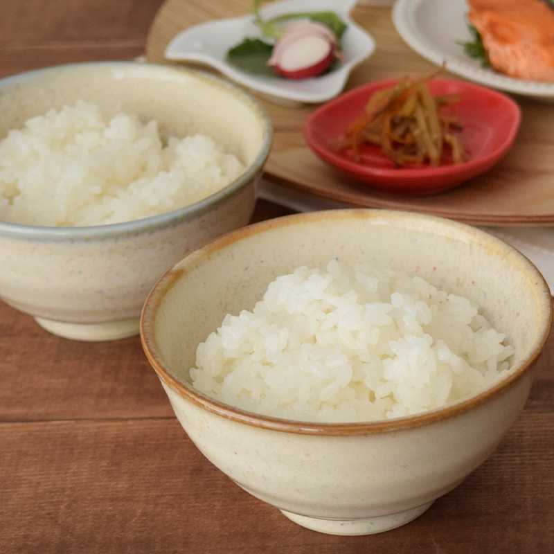 和食器ギフト 虹彩ベージュお茶碗＆お椀＆箸ペアセット 送料無料 青×茶