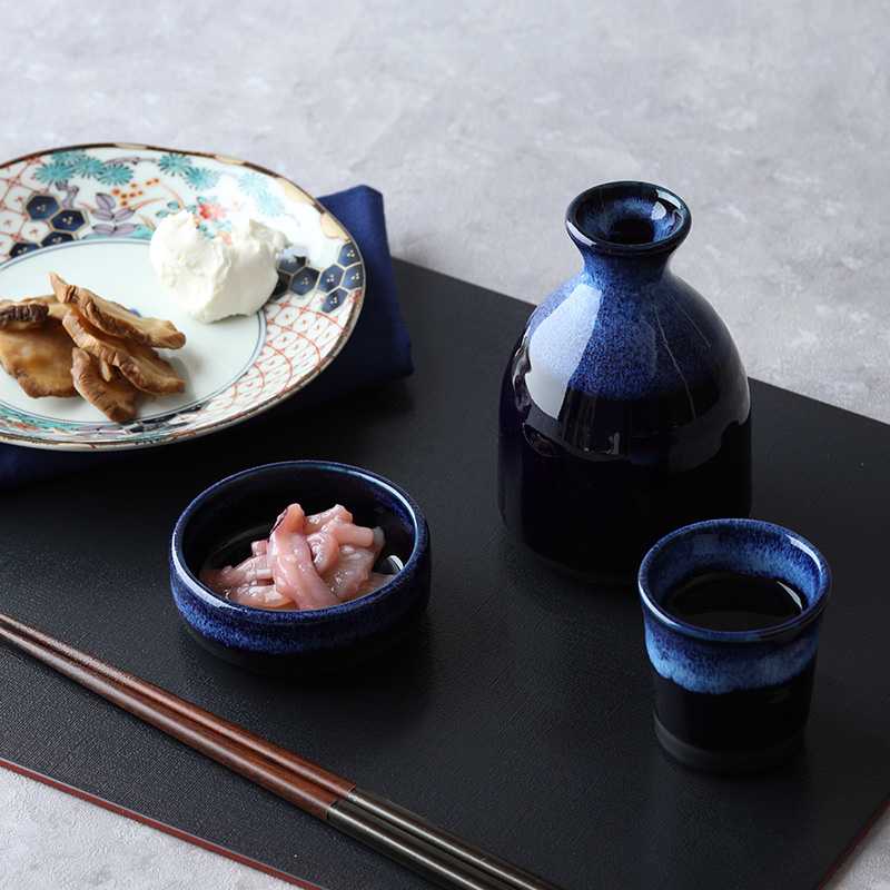 おひとりさま酒器 酒器揃 徳利・ぐい呑・つまみ入れ 深海