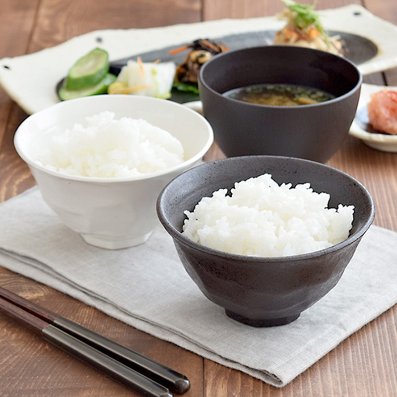 和食器　モノトーンお茶碗＆お椀＆箸ペア6点セット 送料無料