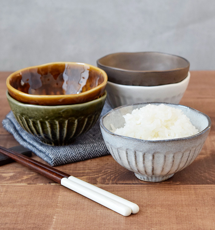 和のしのぎ茶碗（黒土）