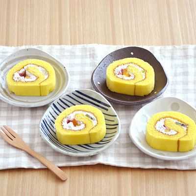 和風の手造り 三角皿　しのぎ