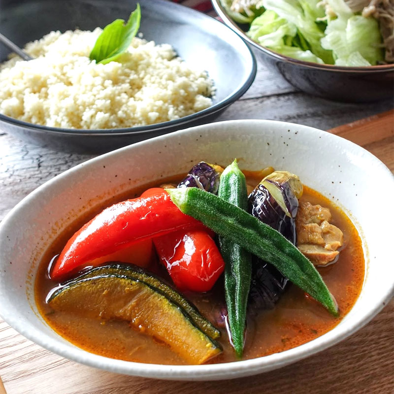 カレー皿4色セット　たまご型