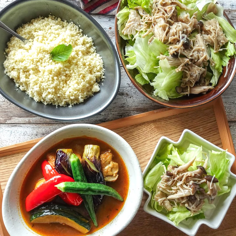 カレー皿4色セット　たまご型