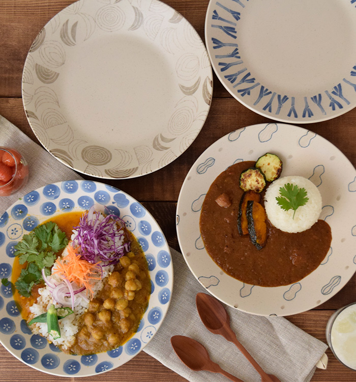 大皿 深皿 24cm 実り 和食器プレート カレー皿 パスタ皿 メイン