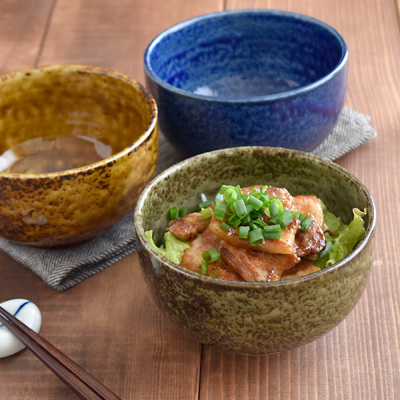 爆買どんぶり（小） 13cm 窯変イラボ 和食器 伊羅保 丼ぶり 小丼ぶり